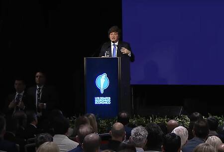 Javier Milei en el Congreso de Economía del Club de la Libertad de Corrientes
