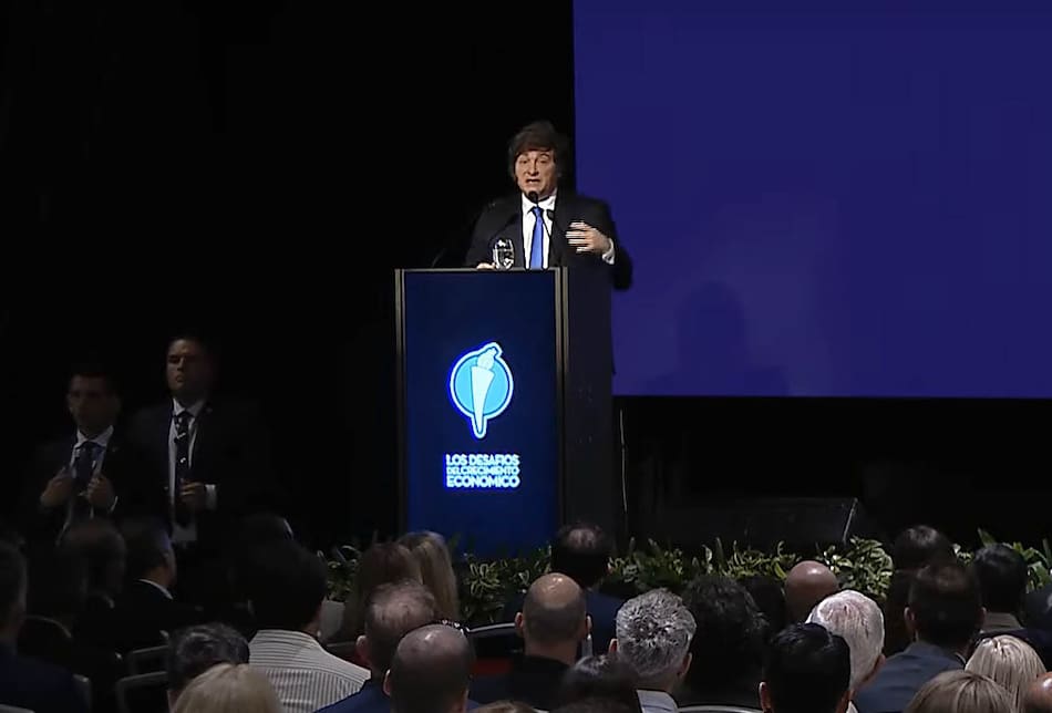 Javier Milei en el Congreso de Economía del Club de la Libertad de Corrientes