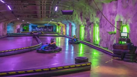 Una pista de karting en un refugio finlandés. Foto: Gobierno de Helsinki