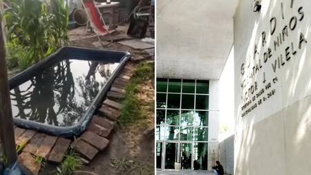 Pileta donde la pareja intentó ahogar a su hijo, Rosario