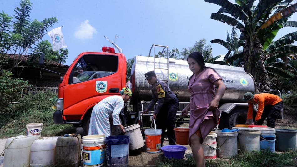 El fenómeno "El Niño" causó grandes problemas en Indonesia. Foto: EFE.
