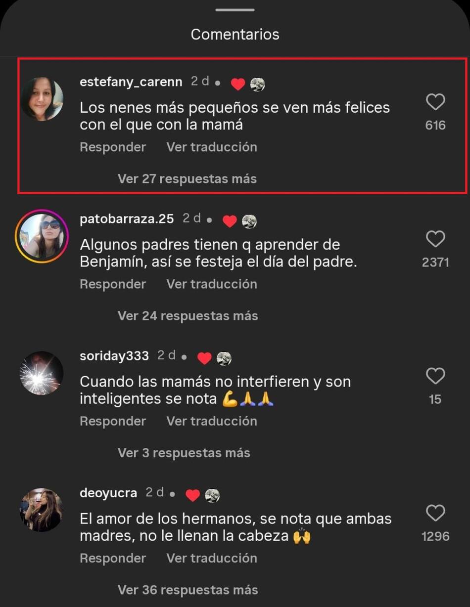 El polémico like de Benjamín Vicuña. Foto: Instagram.