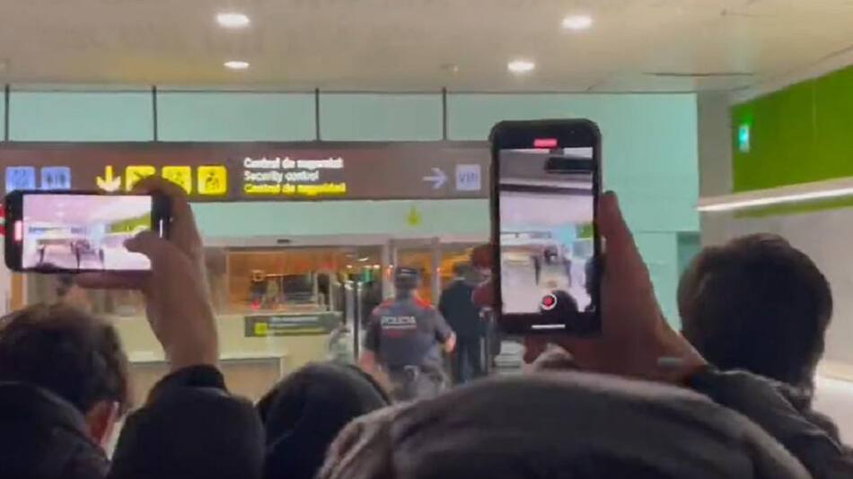 La despedida a Messi. Foto: captura.