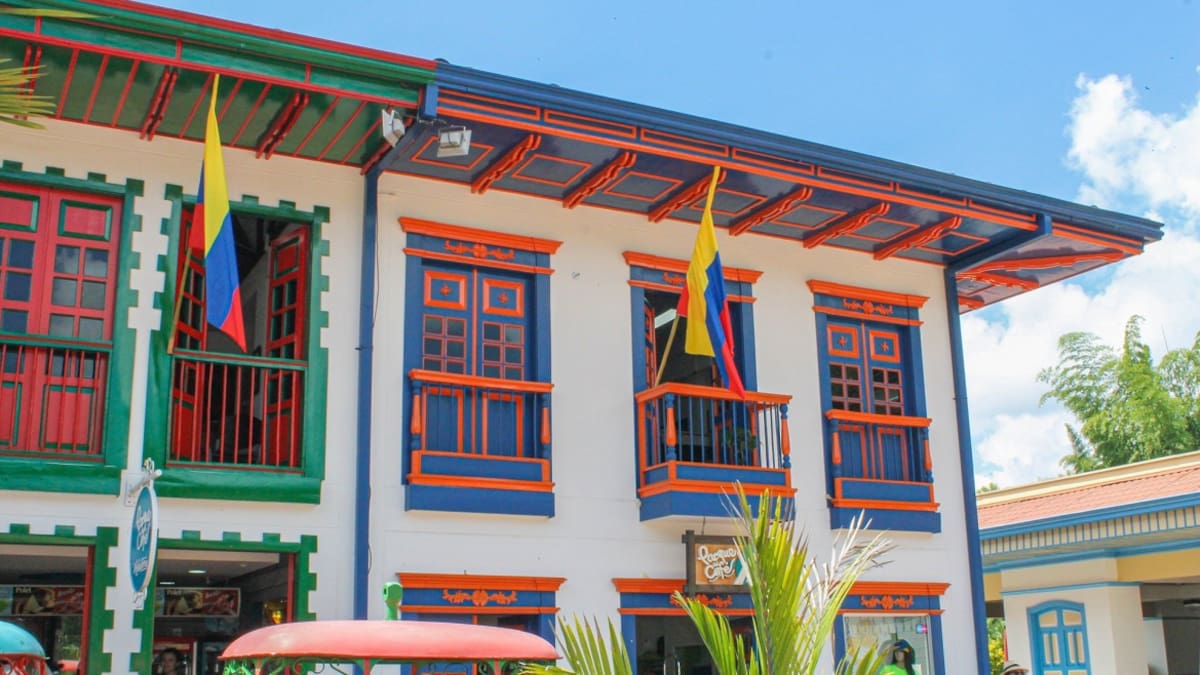 Arquitectura del Pueblo Quindiano. Fuente: parquedelcafe.co