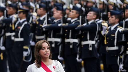 Dina Boluarte, presidenta de Perú. Foto: Reuters.