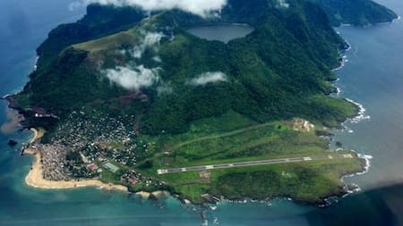 Annobón, la isla de África que busca independizarse. Foto: Google Earth.
