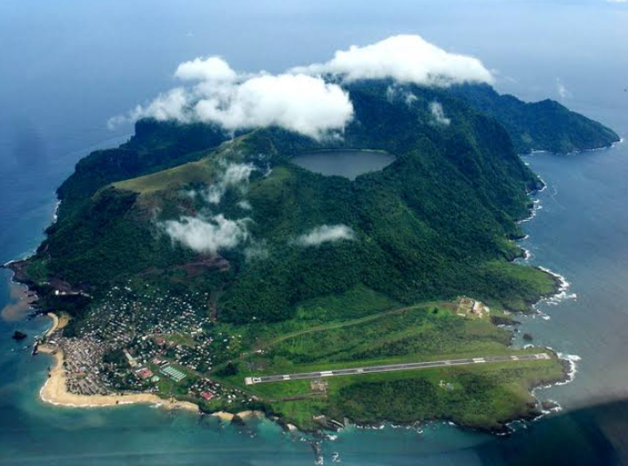 Annobón, la isla de África que busca independizarse. Foto: Google Earth.