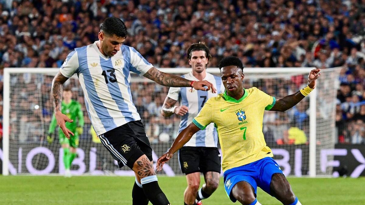 Selección Argentina vs. Brasil; Eliminatorias Sudamericanas. Foto: NA (Juan Foglia)