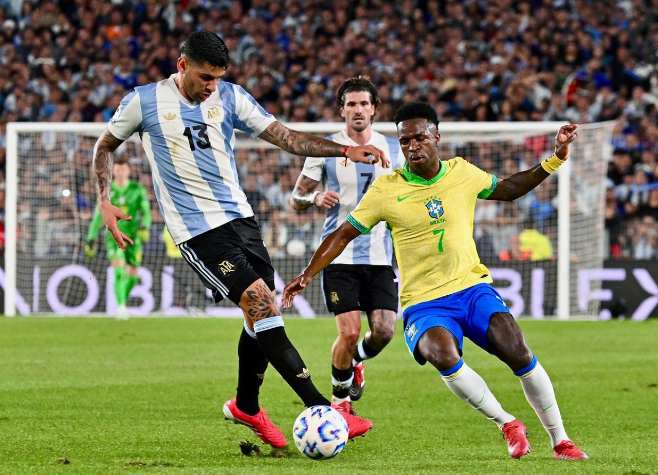 Selección Argentina vs. Brasil; Eliminatorias Sudamericanas. Foto: NA (Juan Foglia)