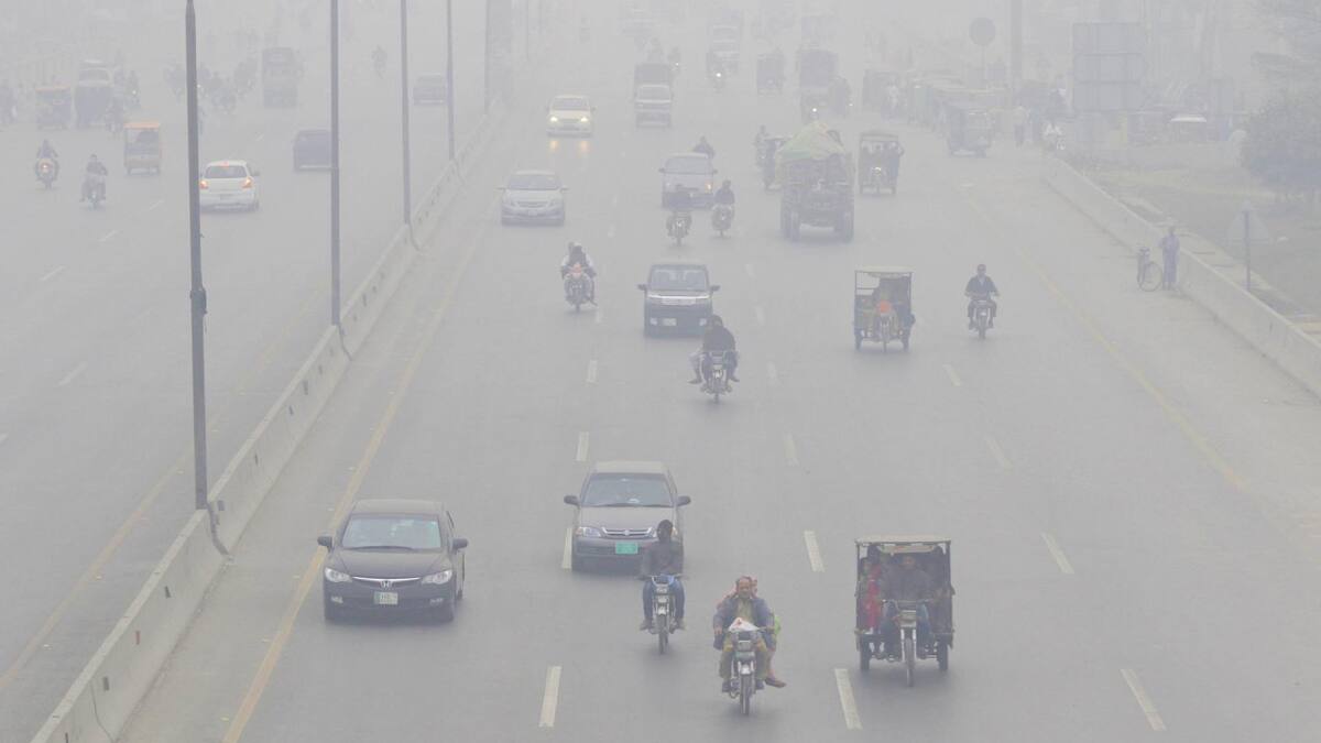 Contaminación ambiental en Pakistán. Foto: EFE.