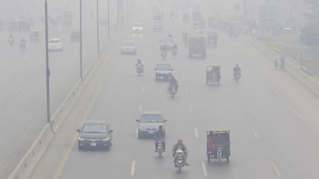 Contaminación ambiental en Pakistán. Foto: EFE.