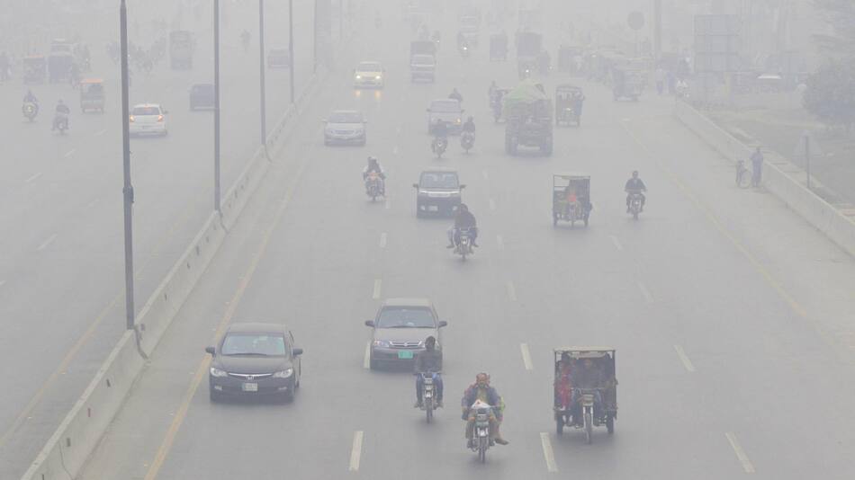 Contaminación ambiental en Pakistán. Foto: EFE.