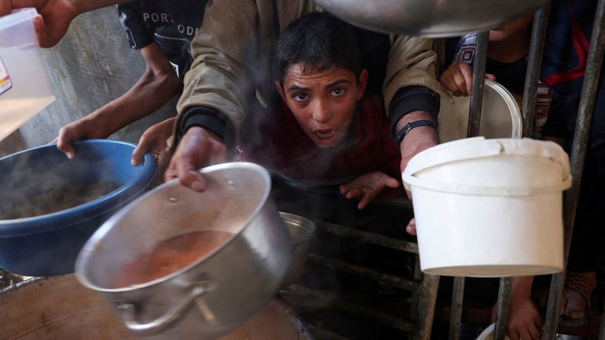 Hambruna en Gaza. Foto: Reuters.
