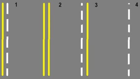 Señalización de adelantos en las rutas. Foto: Vialidad.