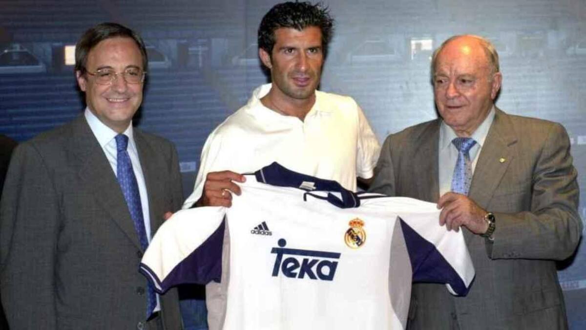 Luis Figo en el Real Madrid.