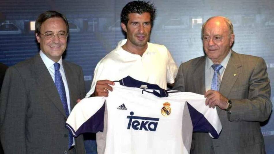 Luis Figo en el Real Madrid.