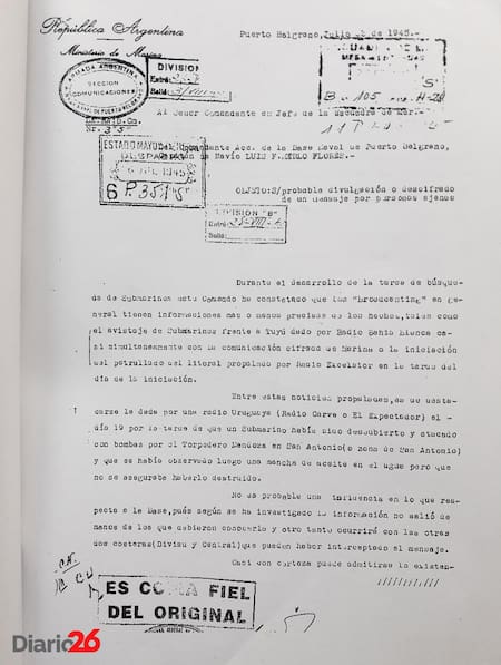 Submarinos nazis en la Argentina - 23 de julio de 1945