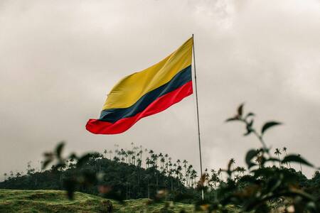 Bandera de Colombia. Foto: Unsplash.