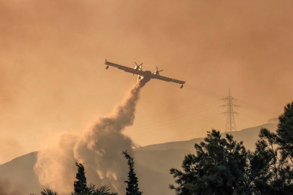 Incendios en Grecia. Foto: Reuters.