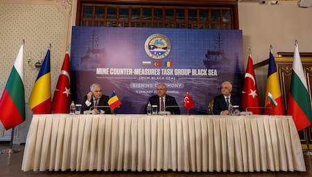 Acuerdo para limpiar minas en mar Negro. Foto: Reuters