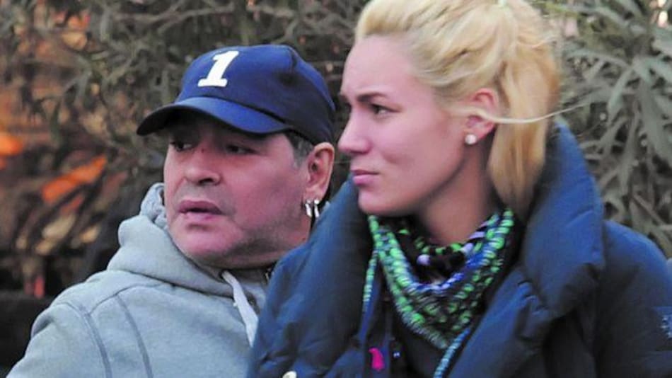 Maradona y Rocío Oliva