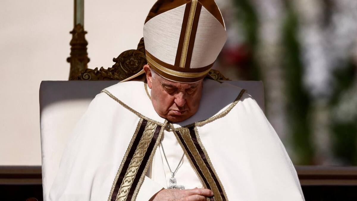 El Papa Francisco en la Misa de Pascua 2023. REUTERS