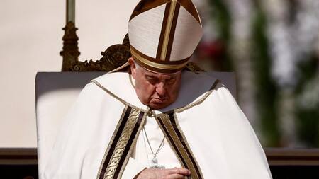 El Papa Francisco en la Misa de Pascua 2023. REUTERS