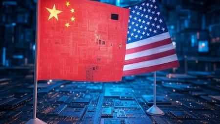 China saca una vital ventaja sobre Estados Unidos sobre el control de tierras raras. Foto: Grok.