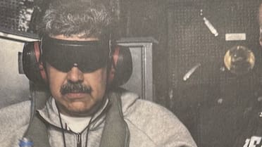 Así se llevaron a Nicolás Maduro de Venezuela: la foto inédita que publicó Trump tras el operativo de EEUU