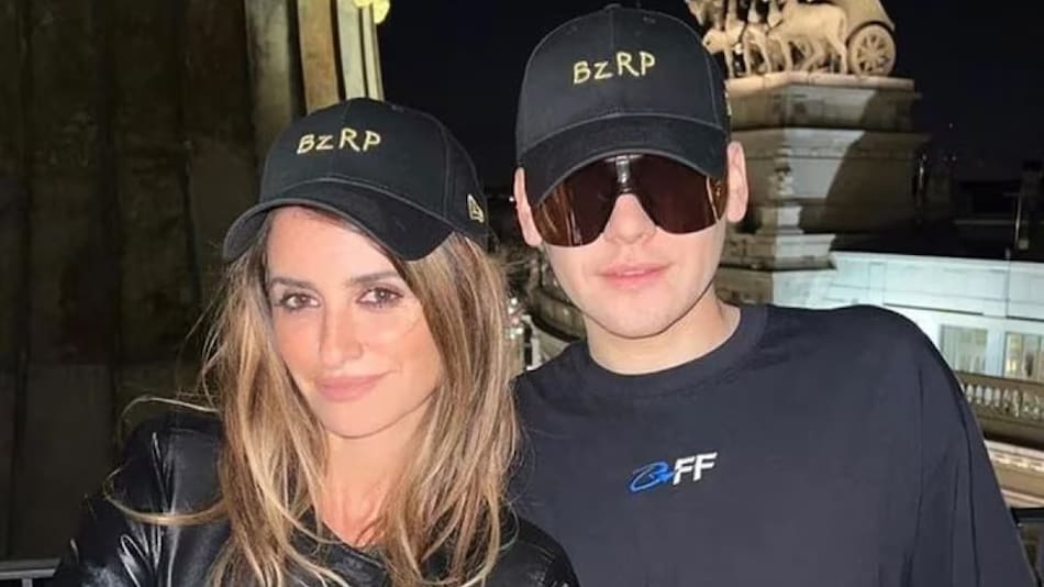 Bizarrap y Penélope Cruz en España. Foto: Instagram.