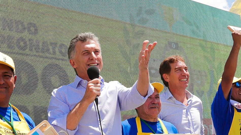 Mauricio Macri y Diego Santilli.