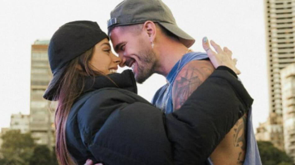 Tini y Rodrigo De Paul. Foto: NA.