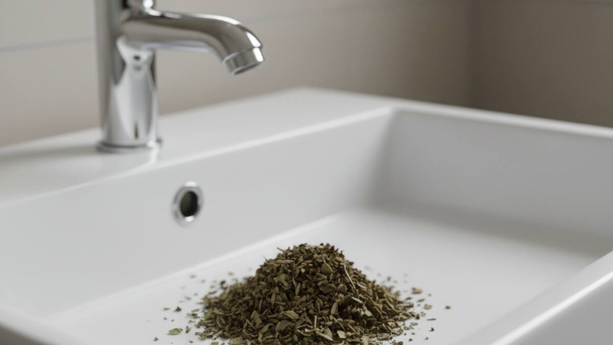 Oregano en el desagüe.