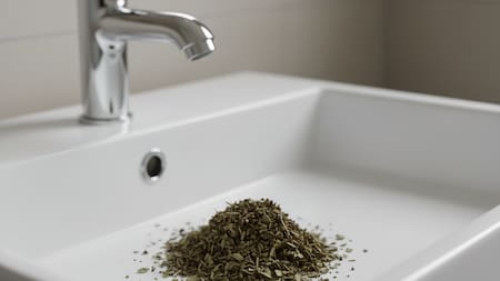 Oregano en el desagüe.