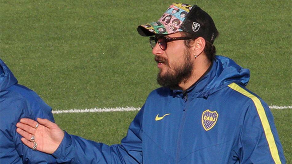 Daniel Osvaldo entrenando