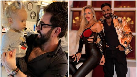 Raúl Sotelo con Matilda y Luciana Salazar. Fotos: Instagram.