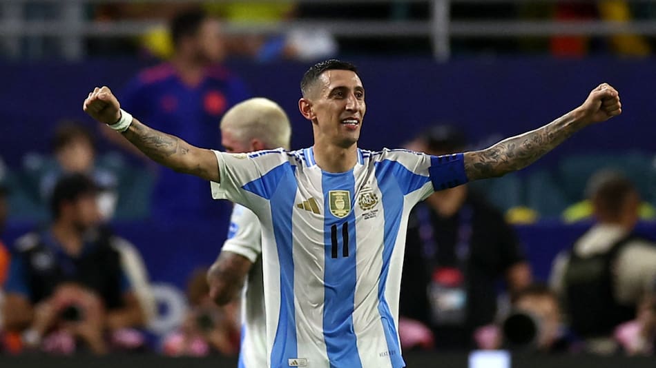 Ángel Di María, final Copa América 2024. Foto: Reuters.