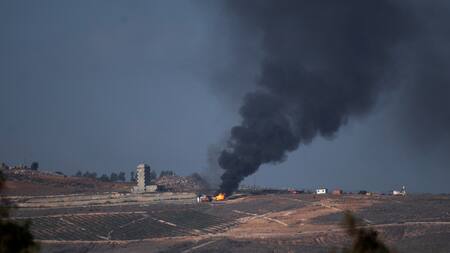 Enfrentamientos en la frontera Líbano-Israel. Foto: Reuters