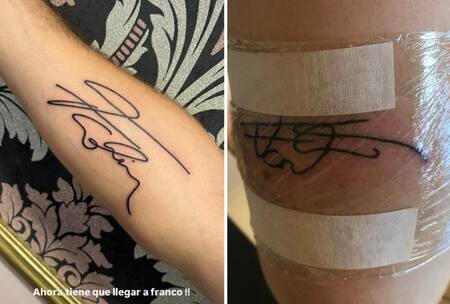 Las diferentes firmas de Franco Colapinto a sus fanáticos. Foto: X.