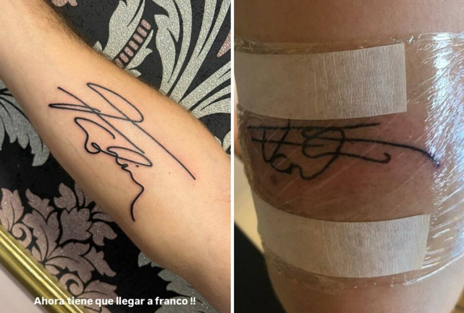 Las diferentes firmas de Franco Colapinto a sus fanáticos. Foto: X.