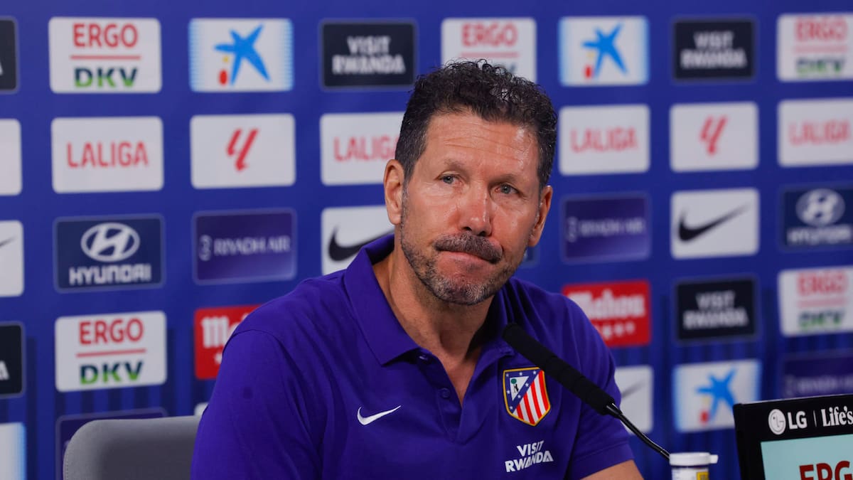 Conferencia de prensa de Diego Simeone.