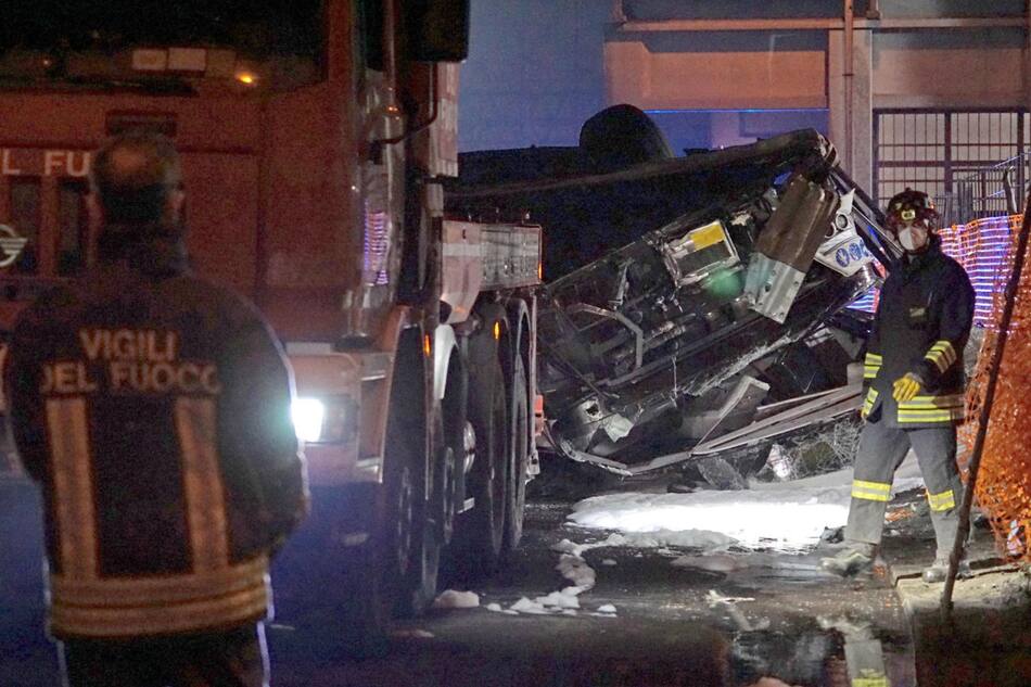 Trágico accidente en Italia. EFE.
