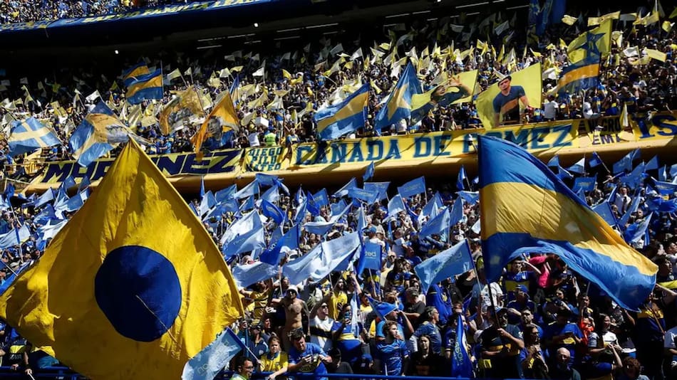 Hinchas de Boca en La Bombonera. Foto: NA