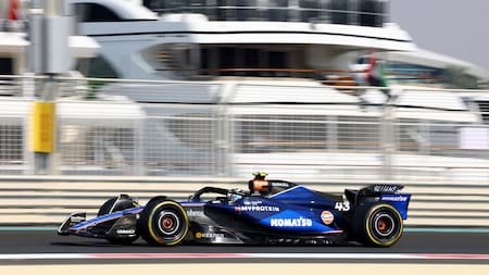 Franco Colapinto en el Gran Premio de Abu Dhabi. Foto: Reuters.