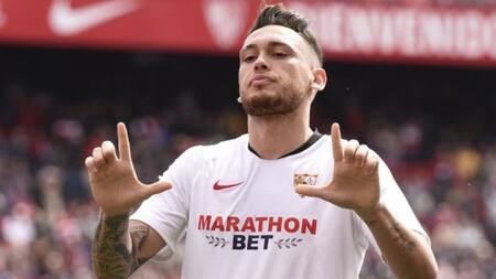 Lucas Ocampos, futbolista. Foto: NA.