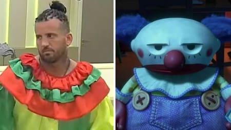 Juan disfrazado de payaso. Foto: Twitter