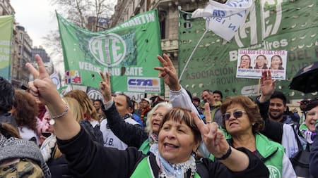 Paro y marcha de ATE, NA