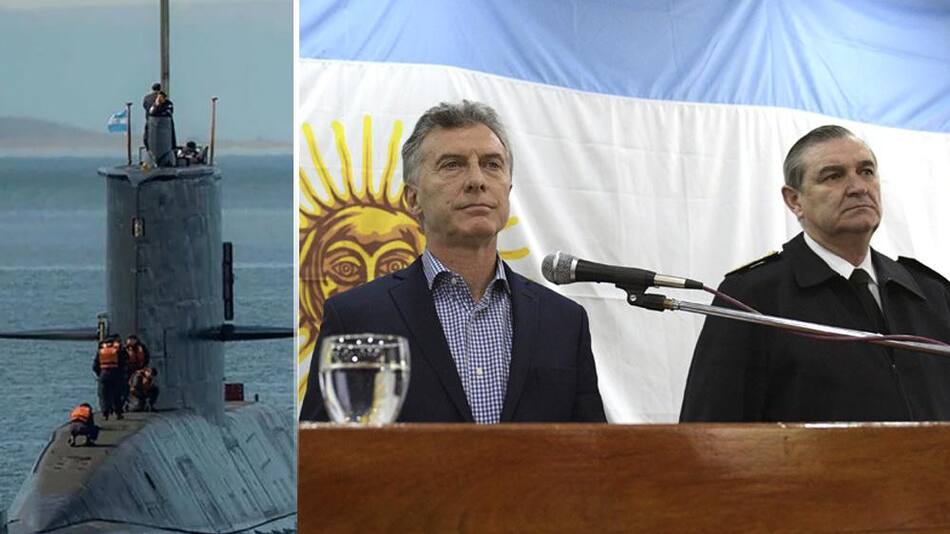 Submarino ARA San Juan - Muricio Macri - Marcelo Srur