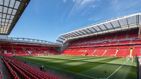 Anfield, estadio del Liverpool, fútbol inglés