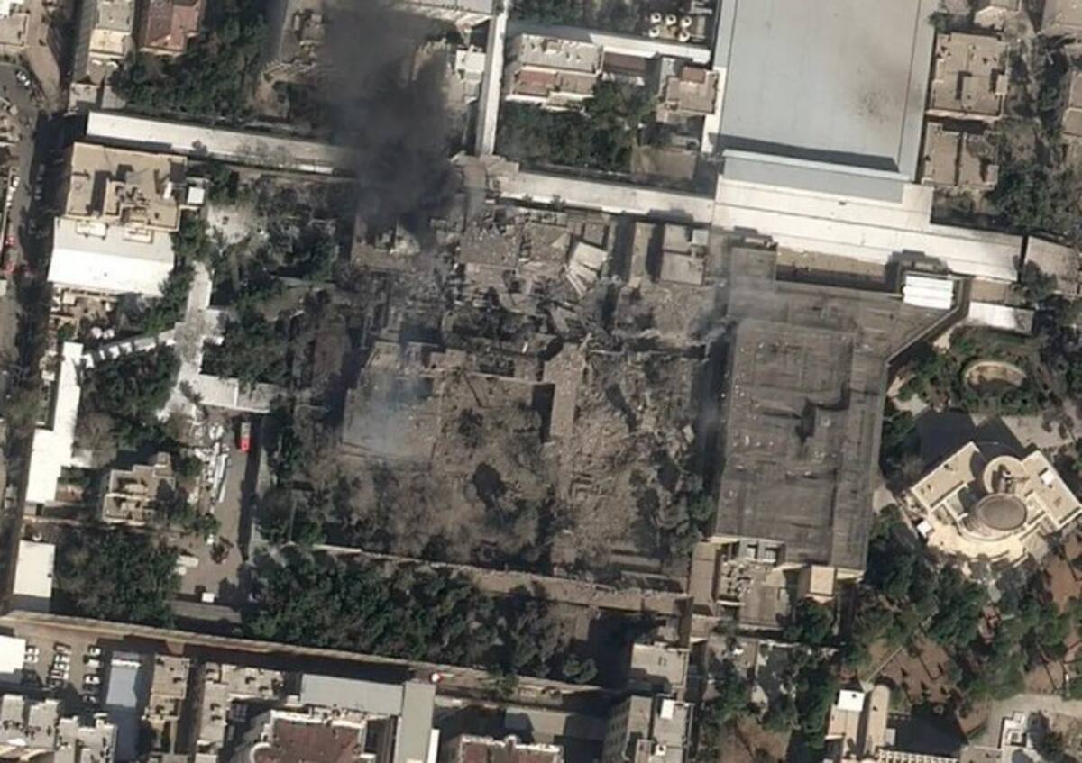Así quedó el complejo donde vivía Alí Jamenei, líder supremo de Irán.